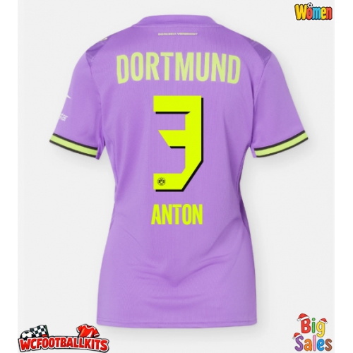 Borussia Dortmund Waldemar Anton #3 Replica Third Stadium Shirt for Women 2026-27 Short Sleeve